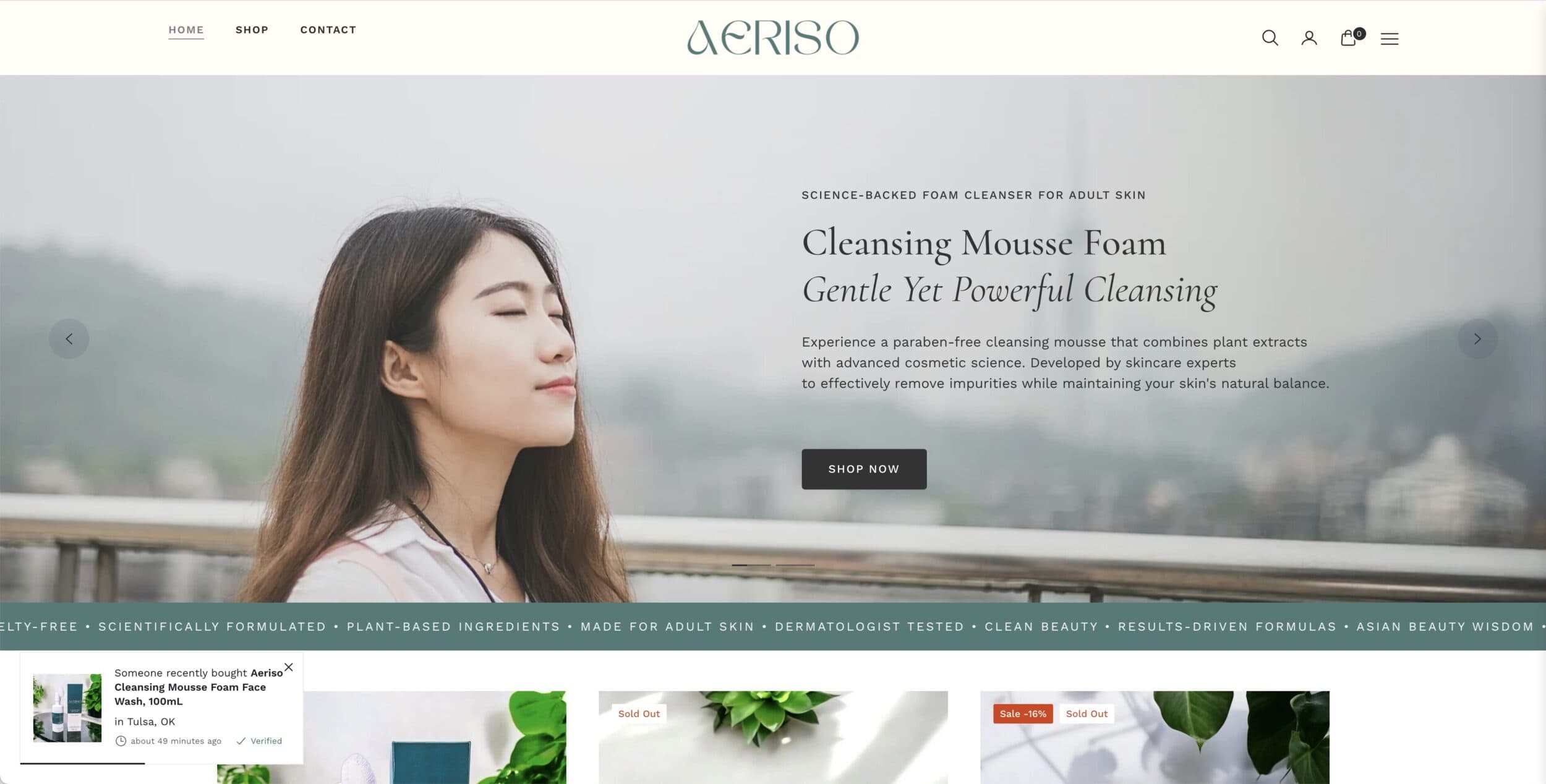 Asian botanical skincare for acne